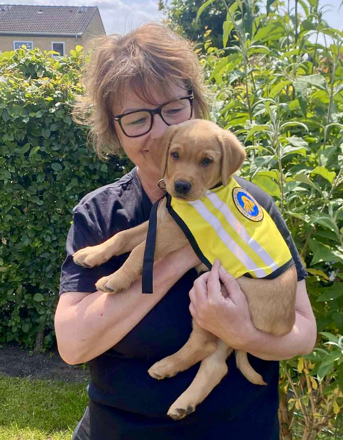 Hvalpeaspirant Uno og hvalpevært Carina