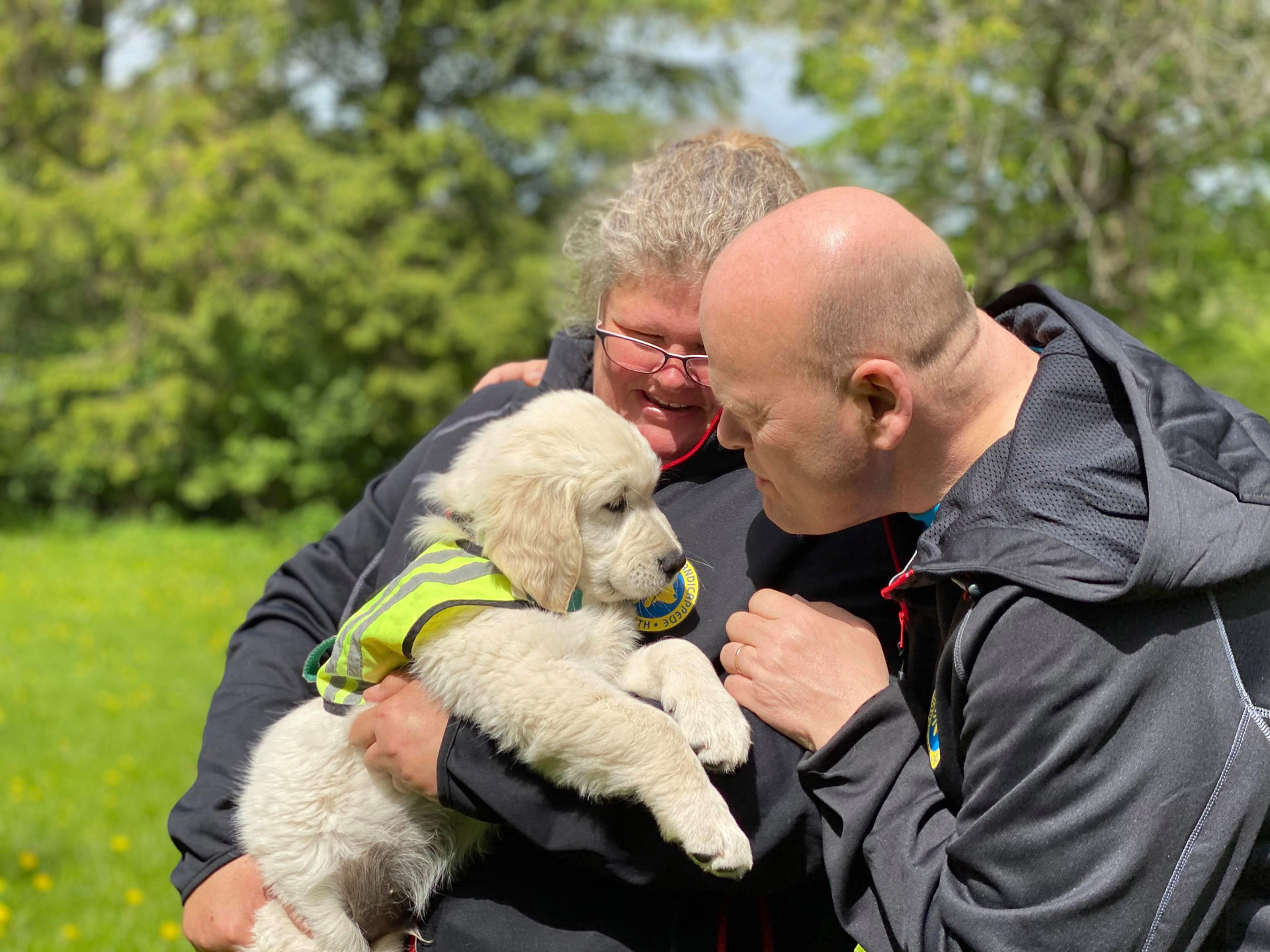 Hvalpeaspirant Inger og hvalpevært Søren