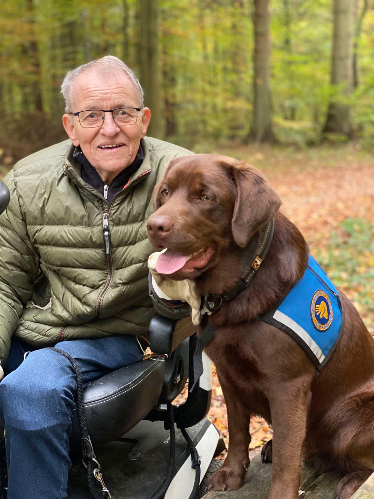 Team Karl Vilhelm og servicehunden Teton