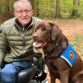 Team Karl Vilhelm og servicehunden Teton