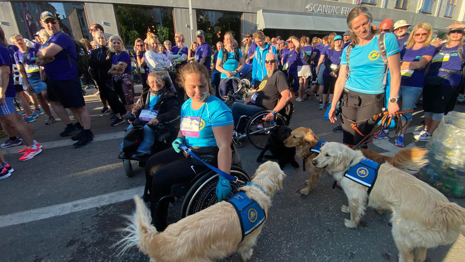 STH står klar sammen med alle de andre deltagere til at løbe