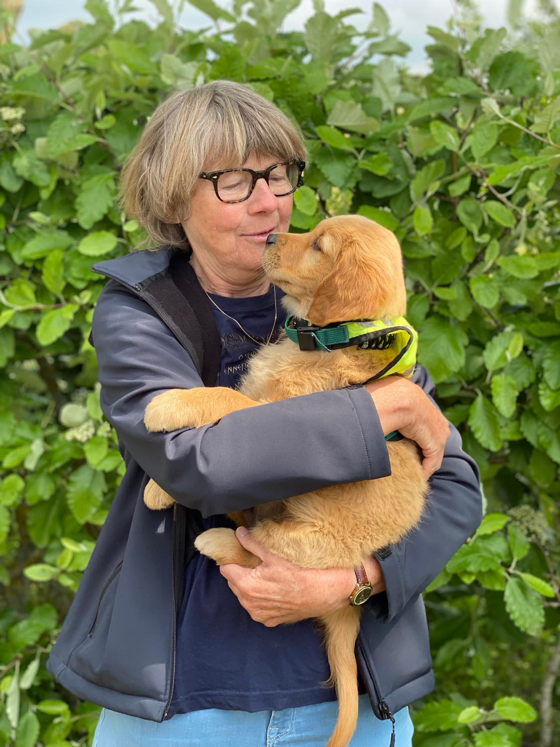 Hvalpeaspirant Rover sammen med hvalpevært Anne